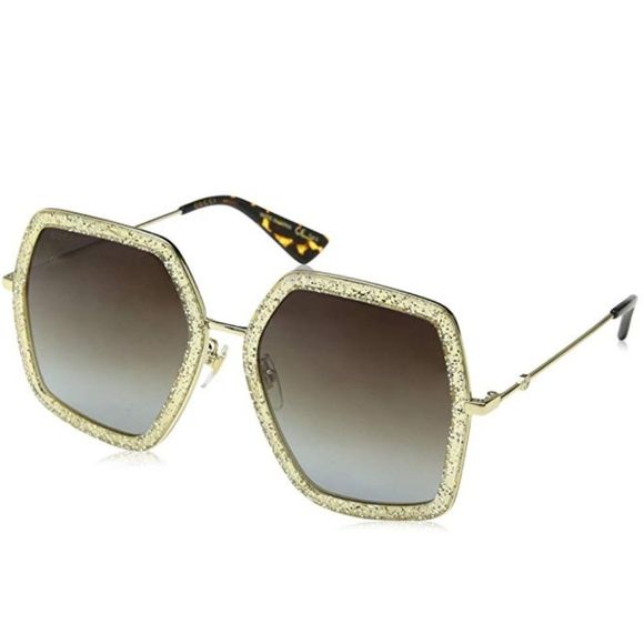 AUTHENTIC GUCCI GLITTER GOLD SHADES!! RARE!! - Picture 3 of 4